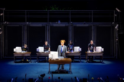 Production photography from TRUTH (2025). Photographer: Pia Johnson. In photograph: Cast of TRUTH.