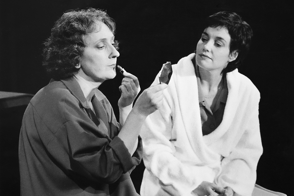 Production still for "Jerusalem". L-R: Kerry Walker, Robynne Bourne. Photographer: Jeff Busby