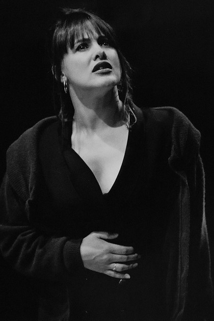 Production still for "Sisters". Dina Panozzo as Sylvie. Photographer: Unknown