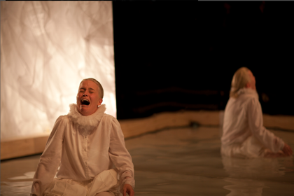 Production still for "Orlando". Dana Miltins. Photographer: Sarah Walker