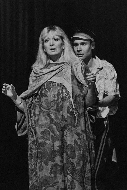 Production still for "Away". Rosemary Barr, Paul Goddard. Photographer: Jeff Busby