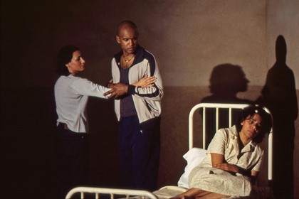 Production still for "Stolen" (1998). L-R: Tammy Anderson as Anne, Tony Briggs as Jimmy, Kylie Belling as Ruby. Photographer: Unknown