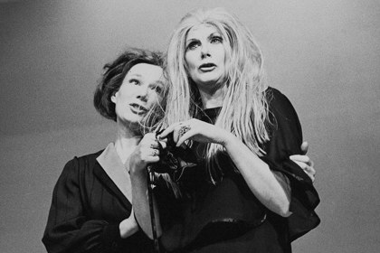 Production still for "Buena Vista". L-R: Gerda Nicolson as Rosie, Anne Charleston as Lily. Photographer: Jeff Busby