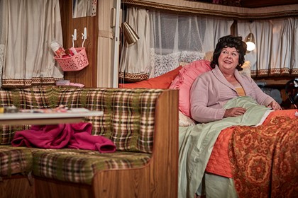 Production still for "Caravan". Susie Dee as Judy. Photographer: Tim Grey