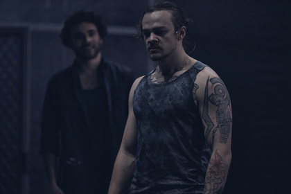 Production still for "Brothers Wreck". L-R: Nelson Baker, Dion Williams. Photographer: Tim Grey