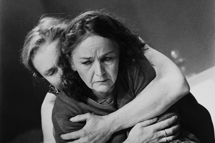 Production still for "Elegy". L-R: Margaret Mills as Melanie, Sue Jones as Susan. Photographer: Jeff Busby