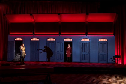 Production still for the 2023 Season of 'Nosferatu.' In photo: Keegan Joyce, Jacob Collins-Levy. Photographer: Pia Johnson