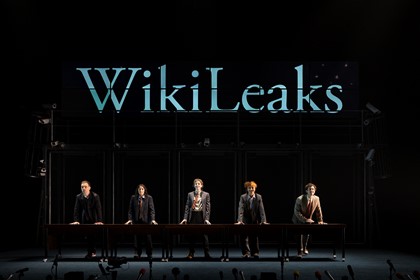 Production photography from TRUTH (2025). Photographer: Pia Johnson. In photograph: Cast of TRUTH.