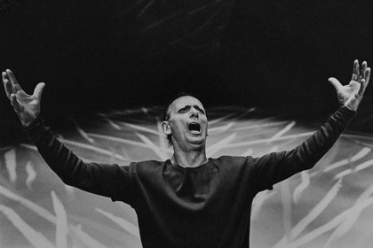 Production still for "This Antigone". Reg Evans. Photographer: David B. Simmonds