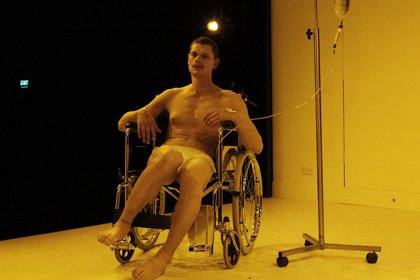 Production still for "Thyestes". Thomas Henning. Photographer: Jeff Busby