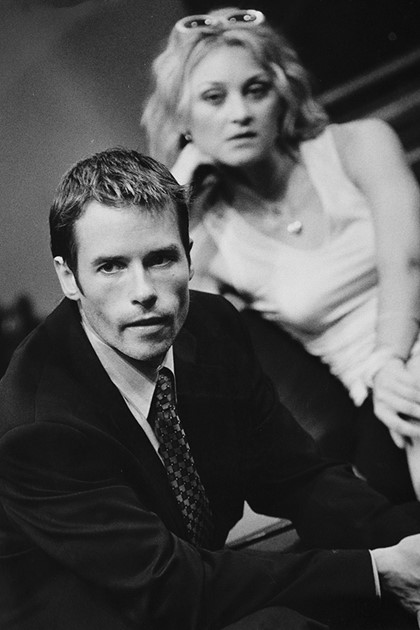 Production still for "Face to Face". L-R: Guy Pearce as Jack, Christine Stephen Daly as Julie. Photographer: Jeff Busby