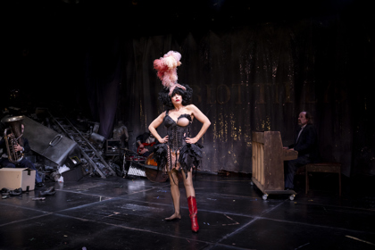 Production Photography: Brett Boardman / Featuring: Meow Meow / Production image from Belvoir Season.