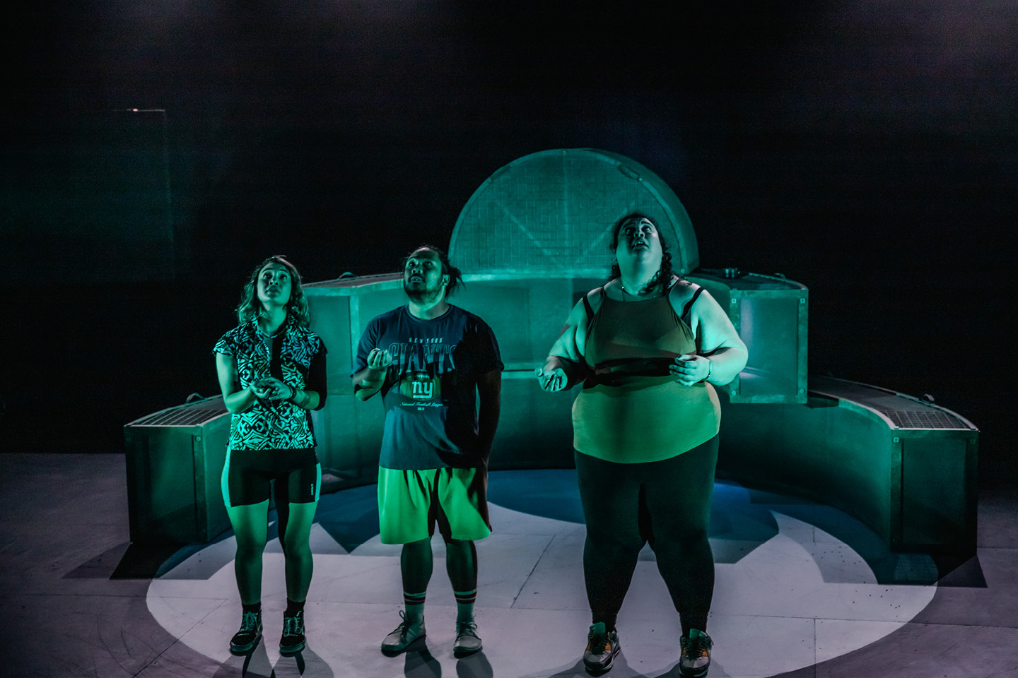 Production still for the 2023 Season of 'Atlantis'. In photo: Kira Samu, John Marc Desengano, Chanella Macri. Photographer: Tamarah Scott