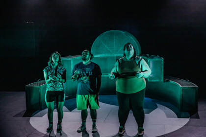 Production still for the 2023 Season of 'Atlantis'. In photo: Kira Samu, John Marc Desengano, Chanella Macri. Photographer: Tamarah Scott