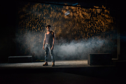 Production still for "Heart is a Wasteland". Aaron Pedersen as Dan. Photographer: Deryk McAlpin