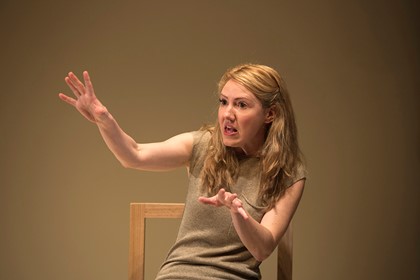 Production still for "They Saw a Thylacine". Justine Campbell. Photographer: Pia Johnson