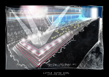 'Little Match Girl' design rendering © Anna Cordingley