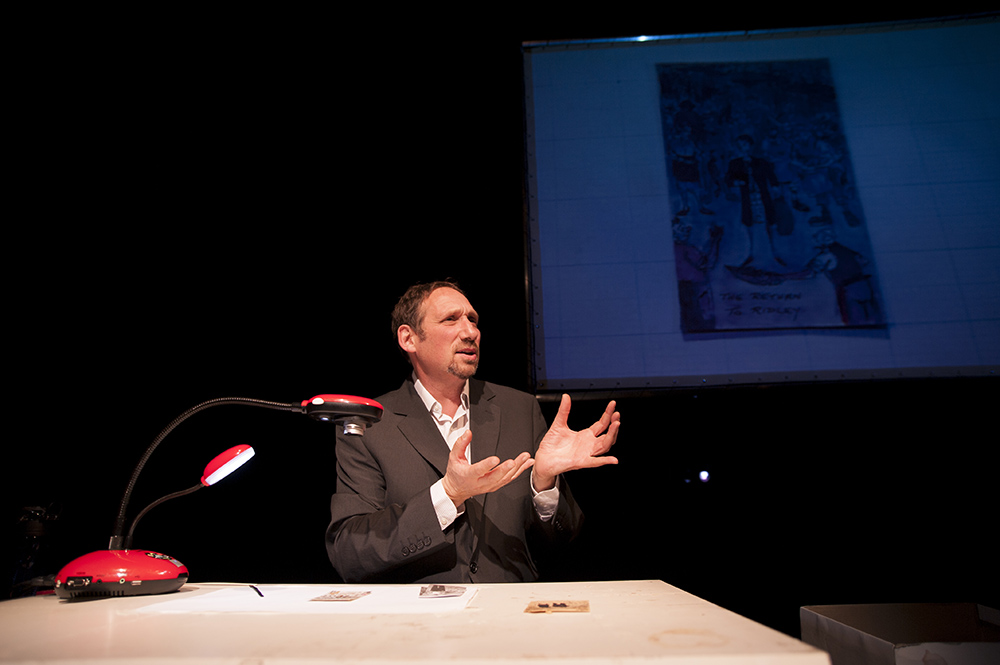 Production still for "Wot? No Fish!!!" Danny Braverman. Photographer: Malwina Matusiewicz