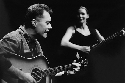 Production still for 2001 production of "I Don't Wanna Play House". L-R: Don Hopkins, Tammy Anderson. Photographer: Jeff Busby