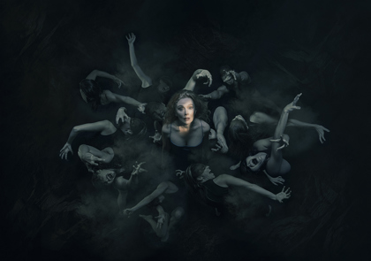 Campaign image for the 2022 Season of 'Monsters'. In Photo: Alison Whyte, Kimball Wong, Josie Weise, and Samantha Hines. Photographer: Tamarah Scott