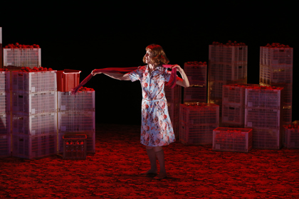 Production still for the 2022 Season of 'Looking For Alibrandi'. In photo: Jennifer Vuletic. Photographers: Jeff Busby & Tamarah Scott