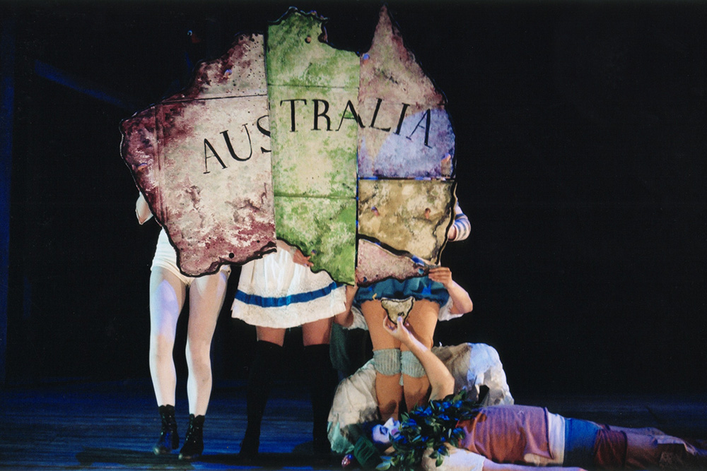 Production still for "Babes in the Wood" (2003). Photographer: Lisa Tomasetti